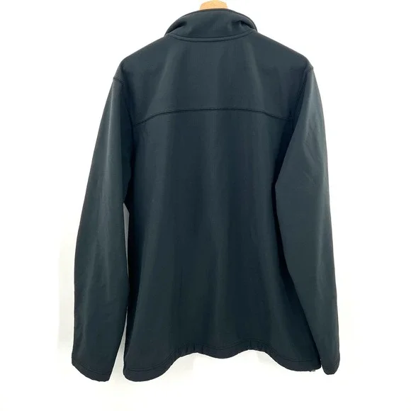 L.L. Bean softshell full zip front lightweight jacket black gray XL Tall XLT - Picture 11 of 11
